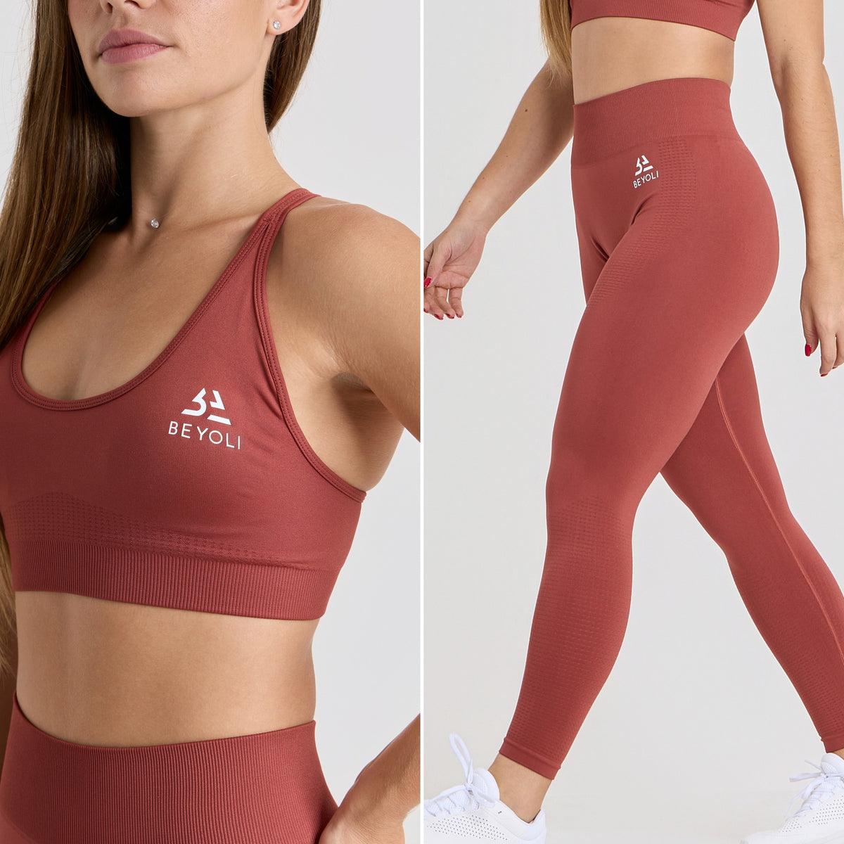 Pack Legging + Brassière Seamless Beyoli - Marsala